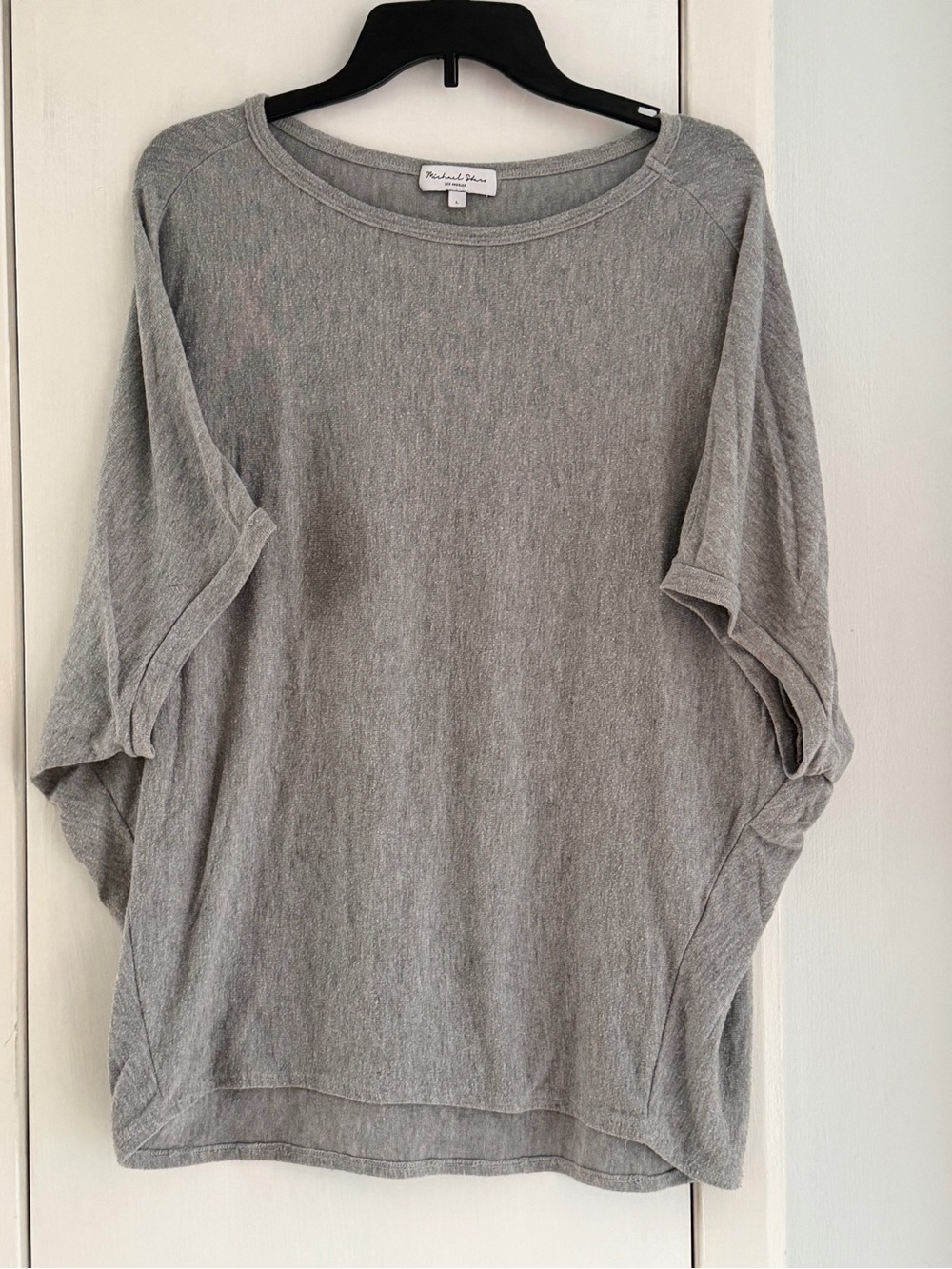 Michael Stars Gray Wing Sleeve Tee